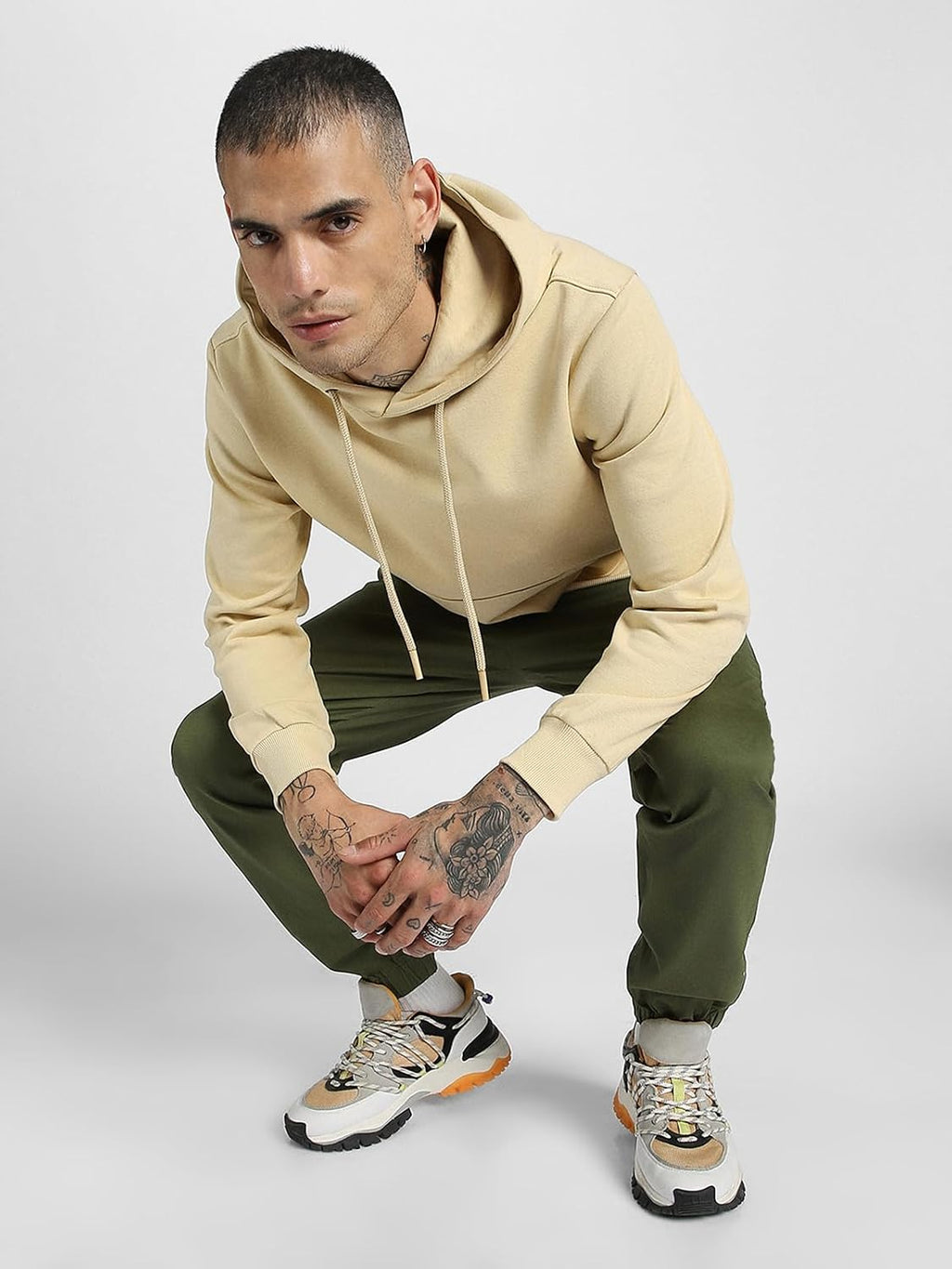 Veirdo® 280 GSM Cotton Fleece | Hooded Neck Full Sleeve | Regular Fit Sweatshirt | Solid Hoodie for Men | Sizes: S to 3XL