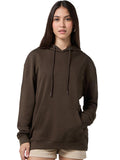 Bewakoof Women's Solid Oversized Fit Full Sleeve Hooded Cotton Blend Hoodies