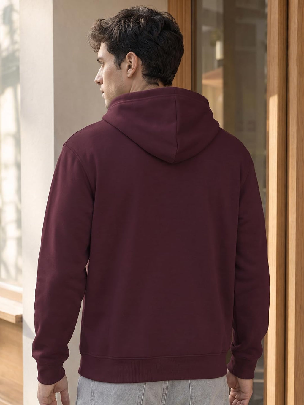 Nobero Printed Hoodies for Man | 280 GSM Rich Cotton Fleece Hooded Full Sleeve Sweatshirt for Man | Stylish Casual Wear Winter Hoodies for Men