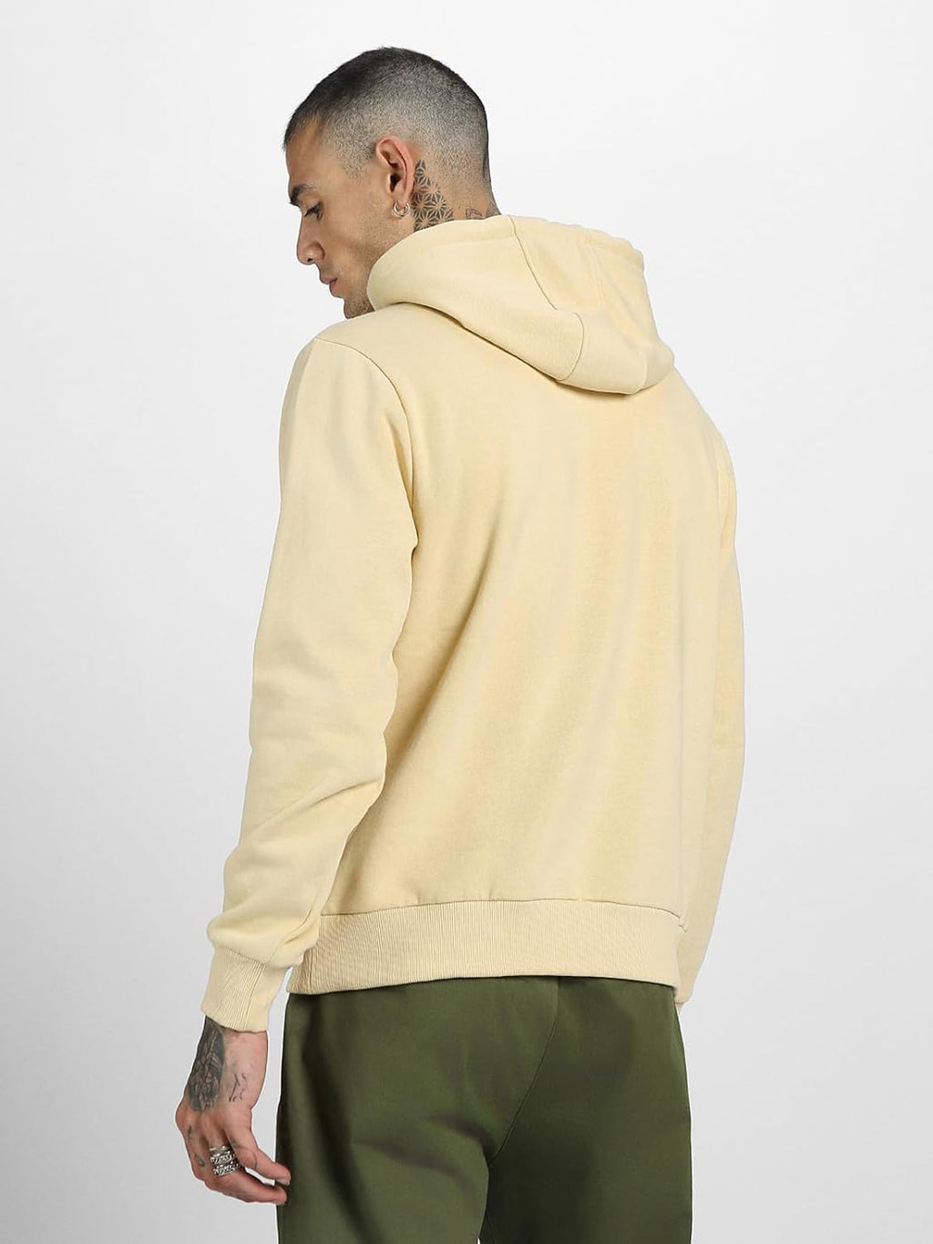 Veirdo® 280 GSM Cotton Fleece | Hooded Neck Full Sleeve | Regular Fit Sweatshirt | Solid Hoodie for Men | Sizes: S to 3XL