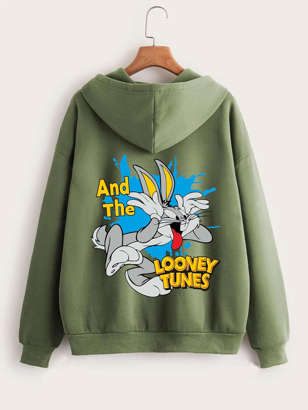 TAGAS Printed Hoodie for Womens | | Casual Zip Front Hoodie, Winterwear for Girls & Woman