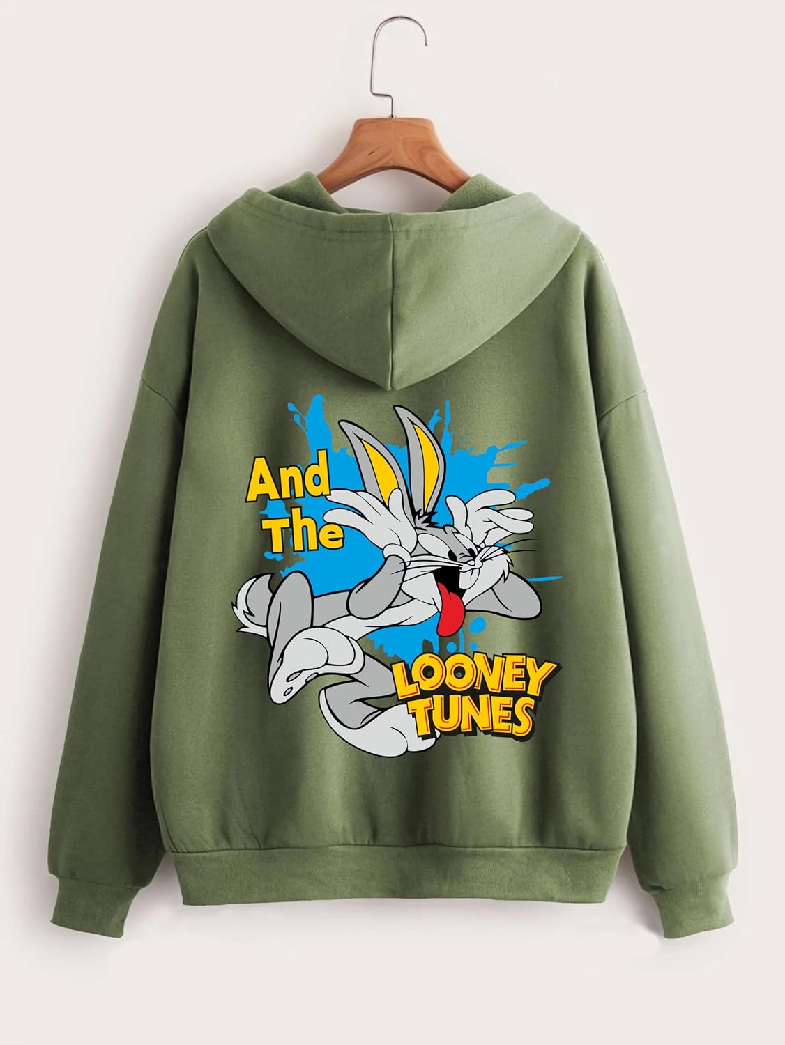 TAGAS Printed Hoodie for Womens | | Casual Zip Front Hoodie, Winterwear for Girls & Woman